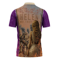 Helen Of Troy Zipper Polo Shirt Ancient Greek Mythology Trojan War
