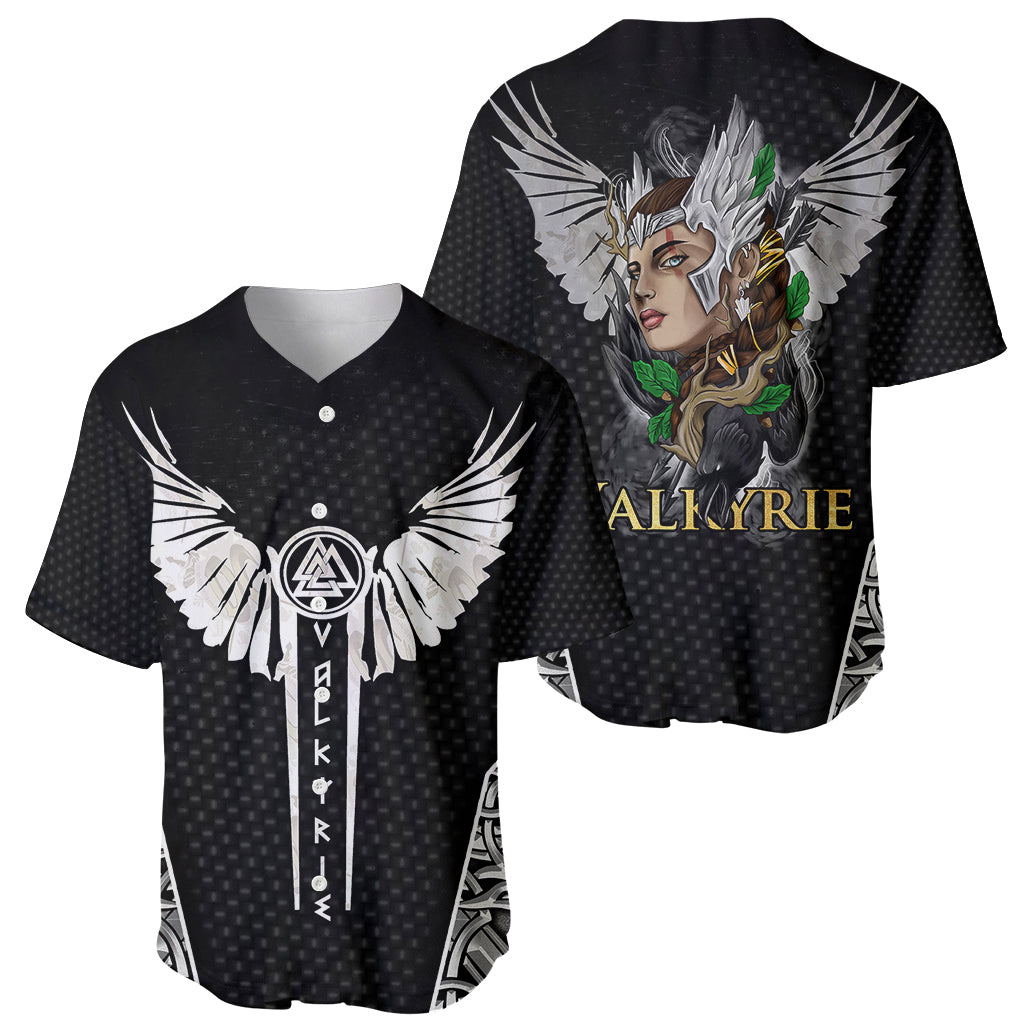 Viking Warrior Baseball Jersey Valkyrie - Warrior Of Asgard - Wonder Print Shop