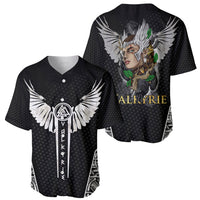 Viking Warrior Baseball Jersey Valkyrie - Warrior Of Asgard - Wonder Print Shop