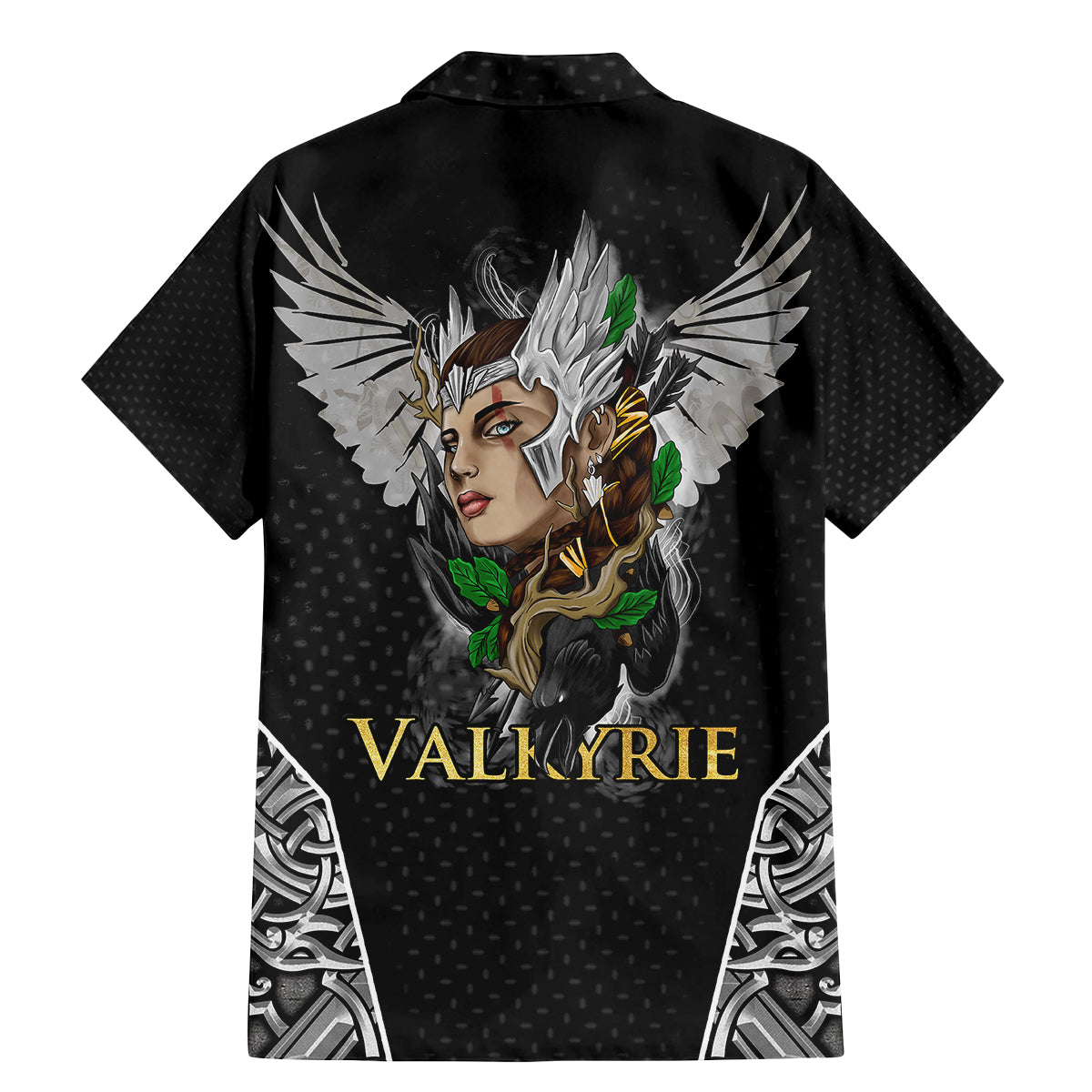 Viking Warrior Family Matching Mermaid Dress and Hawaiian Shirt Valkyrie - Warrior Of Asgard - Wonder Print Shop