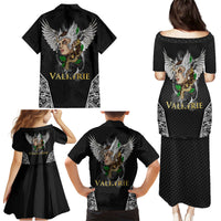 Viking Warrior Family Matching Puletasi Dress and Hawaiian Shirt Valkyrie - Warrior Of Asgard - Wonder Print Shop