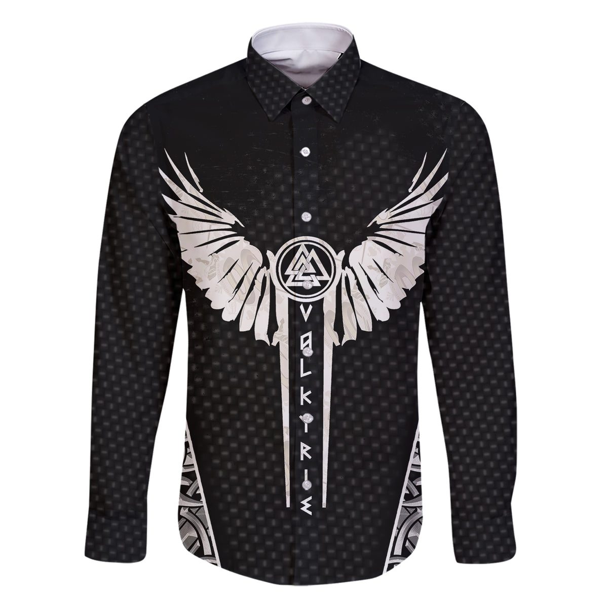 Viking Warrior Family Matching Short Sleeve Bodycon Dress and Hawaiian Shirt Valkyrie - Warrior Of Asgard - Wonder Print Shop