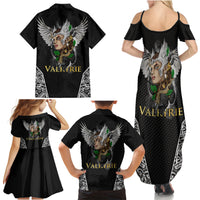 Viking Warrior Family Matching Summer Maxi Dress and Hawaiian Shirt Valkyrie - Warrior Of Asgard - Wonder Print Shop