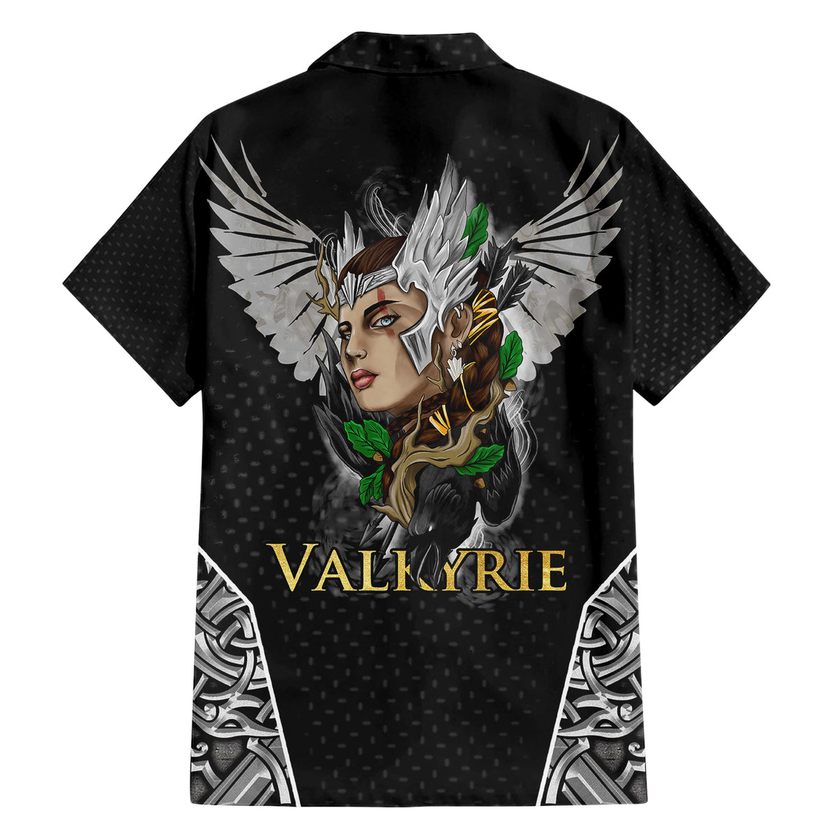 Viking Warrior Hawaiian Shirt Valkyrie - Warrior Of Asgard - Wonder Print Shop