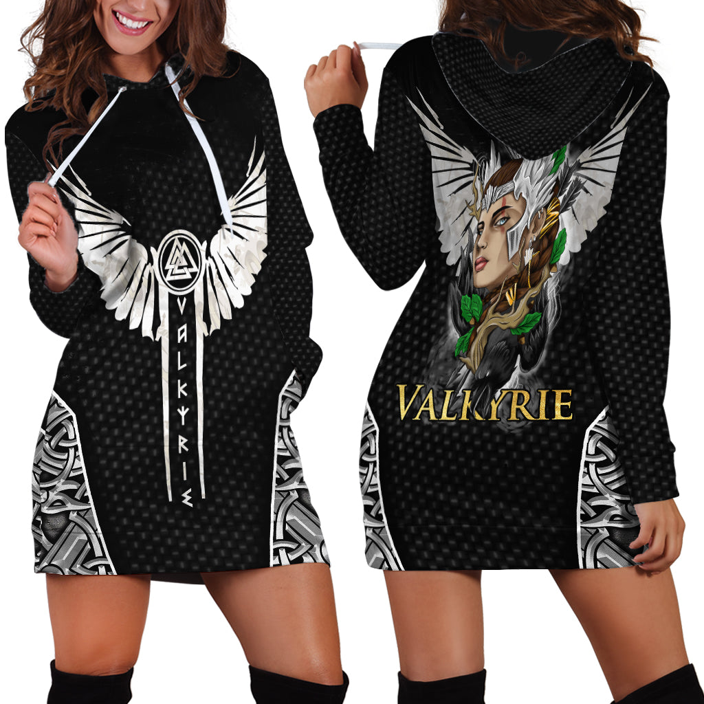 Viking Warrior Hoodie Dress Valkyrie - Warrior Of Asgard - Wonder Print Shop