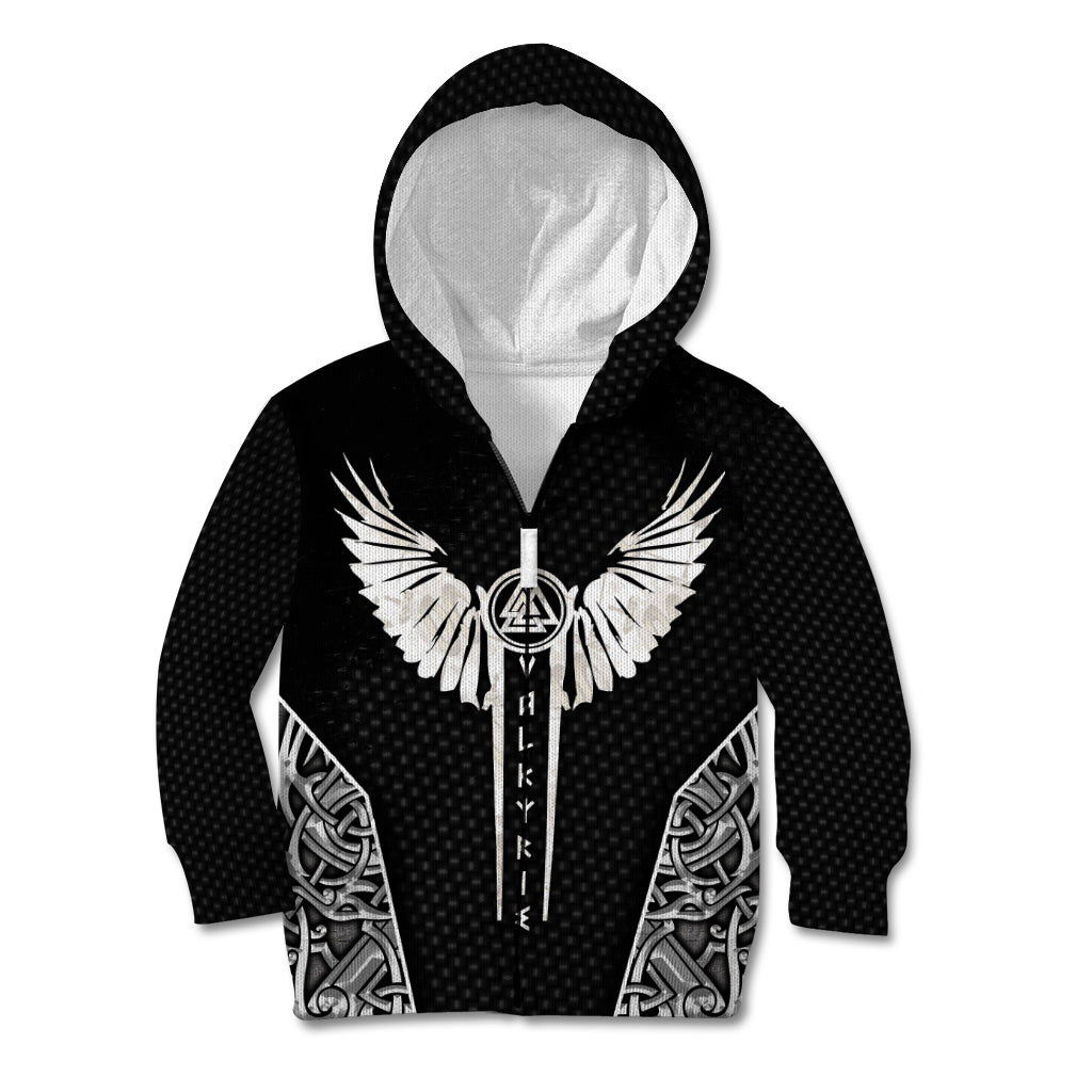 Viking Warrior Kid Hoodie Valkyrie - Warrior Of Asgard - Wonder Print Shop