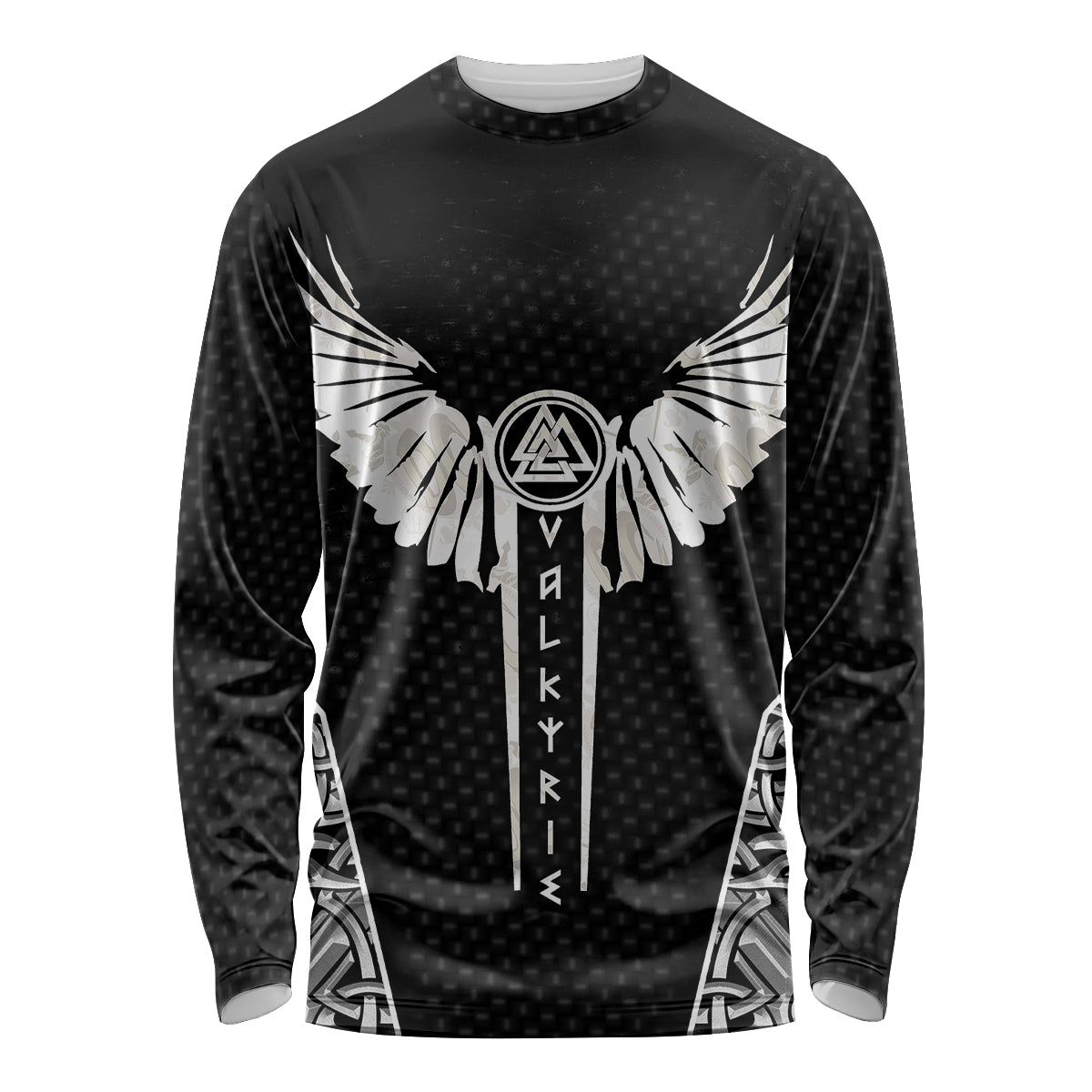 Viking Warrior Long Sleeve Shirt Valkyrie - Warrior Of Asgard - Wonder Print Shop