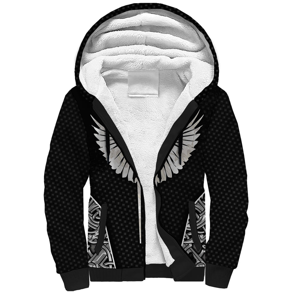 Viking Warrior Sherpa Hoodie Valkyrie - Warrior Of Asgard - Wonder Print Shop