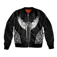 Viking Warrior Sleeve Zip Bomber Jacket Valkyrie - Warrior Of Asgard - Wonder Print Shop