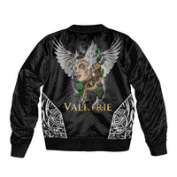 Viking Warrior Sleeve Zip Bomber Jacket Valkyrie - Warrior Of Asgard - Wonder Print Shop