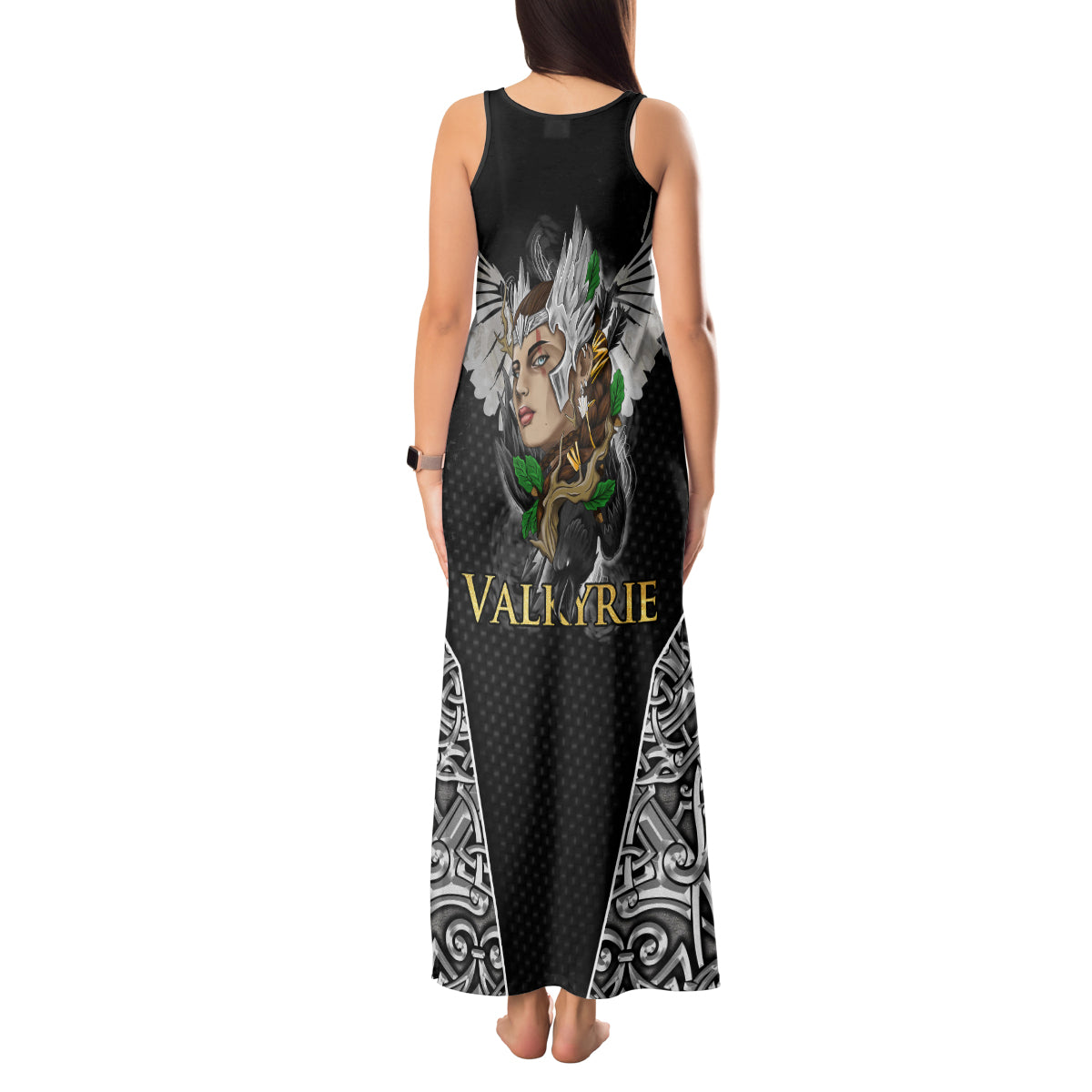 Viking Warrior Tank Maxi Dress Valkyrie - Warrior Of Asgard - Wonder Print Shop