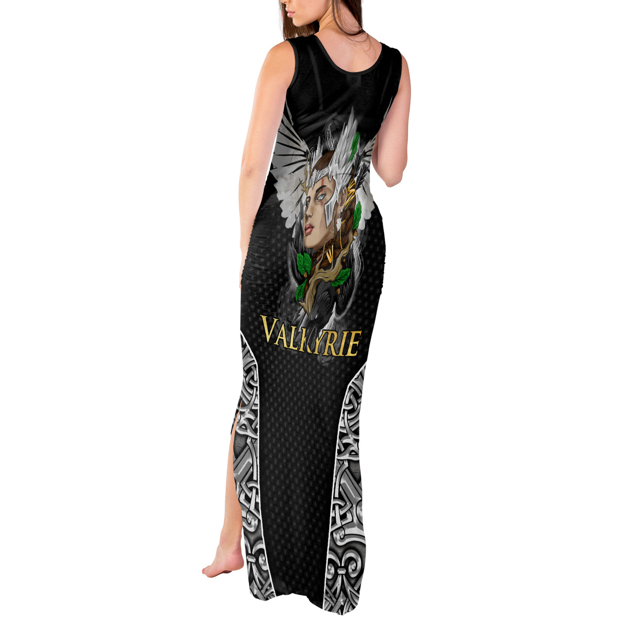 Viking Warrior Tank Maxi Dress Valkyrie - Warrior Of Asgard - Wonder Print Shop