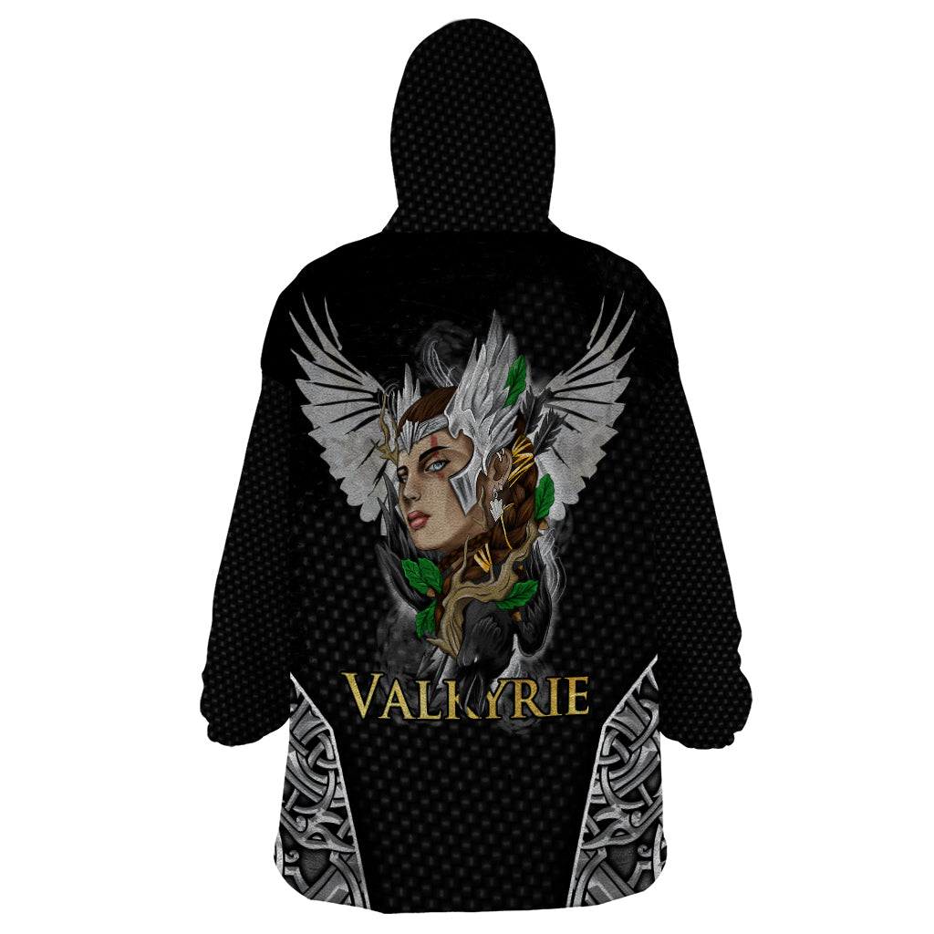 Viking Warrior Wearable Blanket Hoodie Valkyrie - Warrior Of Asgard - Wonder Print Shop