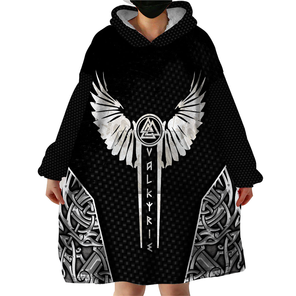 Viking Warrior Wearable Blanket Hoodie Valkyrie - Warrior Of Asgard - Wonder Print Shop