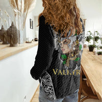 Viking Warrior Women Casual Shirt Valkyrie - Warrior Of Asgard - Wonder Print Shop