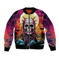 Skull Space Bomber Jacket I'll Put You In The Trunk - Wonder Print Shop