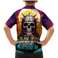 Skull Space Family Matching Mermaid Dress and Hawaiian Shirt I'll Put You In The Trunk - Wonder Print Shop