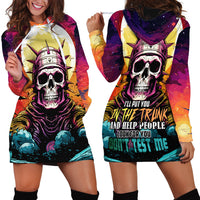 Skull Space Hoodie Dress I'll Put You In The Trunk - Wonder Print Shop