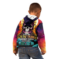 Skull Space Kid Hoodie I'll Put You In The Trunk - Wonder Print Shop