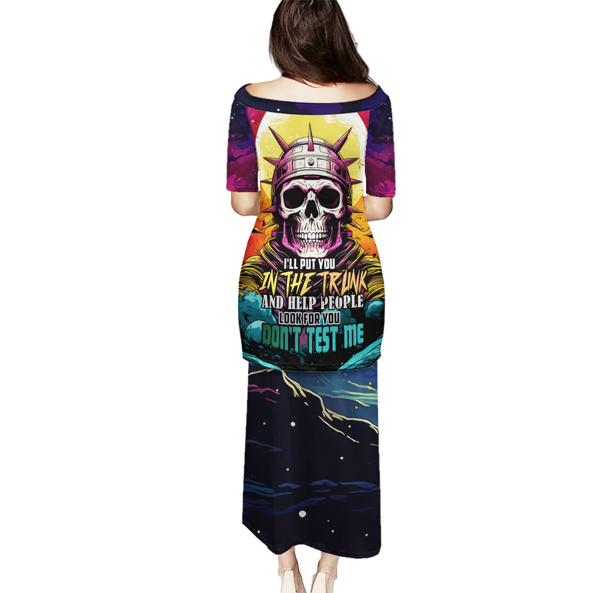 Skull Space Puletasi I'll Put You In The Trunk - Wonder Print Shop