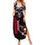 Skull Summer Maxi Dress American Demon - Wonder Print Shop