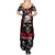Skull Summer Maxi Dress American Demon - Wonder Print Shop