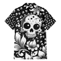 Skull Family Matching Mermaid Dress and Hawaiian Shirt Cute Skull Fun and Floral - Wonder Print Shop