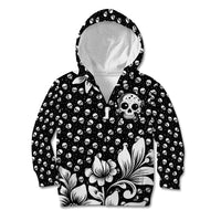 Skull Kid Hoodie Cute Skull Fun and Floral - Wonder Print Shop