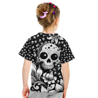 Skull Kid T Shirt Cute Skull Fun and Floral - Wonder Print Shop