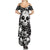 Skull Summer Maxi Dress Cute Skull Fun and Floral - Wonder Print Shop