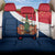 France Christmas Back Car Seat Cover with Eiffel Tower Chipmunks Candy Canes and Starry Night Design - Wonder Print Shop