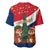 France Christmas Baseball Jersey with Eiffel Tower Chipmunks Candy Canes and Starry Night Design - Wonder Print Shop