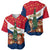 France Christmas Baseball Jersey with Eiffel Tower Chipmunks Candy Canes and Starry Night Design - Wonder Print Shop