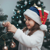 France Christmas Santa Hat with Eiffel Tower Chipmunks Candy Canes and Starry Night Design - Wonder Print Shop