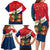 France Christmas Family Matching Long Sleeve Bodycon Dress and Hawaiian Shirt with Eiffel Tower Chipmunks Candy Canes and Starry Night Design - Wonder Print Shop