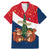 France Christmas Family Matching Mermaid Dress and Hawaiian Shirt with Eiffel Tower Chipmunks Candy Canes and Starry Night Design - Wonder Print Shop