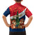 France Christmas Family Matching Off The Shoulder Long Sleeve Dress and Hawaiian Shirt with Eiffel Tower Chipmunks Candy Canes and Starry Night Design - Wonder Print Shop