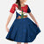 France Christmas Family Matching Short Sleeve Bodycon Dress and Hawaiian Shirt with Eiffel Tower Chipmunks Candy Canes and Starry Night Design - Wonder Print Shop