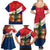 France Christmas Family Matching Summer Maxi Dress and Hawaiian Shirt with Eiffel Tower Chipmunks Candy Canes and Starry Night Design - Wonder Print Shop