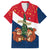 France Christmas Family Matching Summer Maxi Dress and Hawaiian Shirt with Eiffel Tower Chipmunks Candy Canes and Starry Night Design - Wonder Print Shop