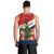 France Christmas Men Tank Top with Eiffel Tower Chipmunks Candy Canes and Starry Night Design - Wonder Print Shop