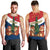 France Christmas Men Tank Top with Eiffel Tower Chipmunks Candy Canes and Starry Night Design - Wonder Print Shop