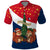 France Christmas Polo Shirt with Eiffel Tower Chipmunks Candy Canes and Starry Night Design - Wonder Print Shop