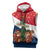France Christmas Sleeveless Hoodie with Eiffel Tower Chipmunks Candy Canes and Starry Night Design - Wonder Print Shop