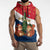 France Christmas Sleeveless Hoodie with Eiffel Tower Chipmunks Candy Canes and Starry Night Design - Wonder Print Shop