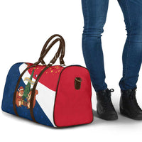 France Christmas Travel Bag with Eiffel Tower Chipmunks Candy Canes and Starry Night Design - Wonder Print Shop