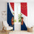 France Christmas Window Curtain with Eiffel Tower Chipmunks Candy Canes and Starry Night Design - Wonder Print Shop
