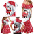 France Christmas Family Matching Mermaid Dress and Hawaiian Shirt with Santa Wine Glass Eiffel Tower and Holiday Icons Design - Wonder Print Shop