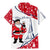 France Christmas Family Matching Mermaid Dress and Hawaiian Shirt with Santa Wine Glass Eiffel Tower and Holiday Icons Design - Wonder Print Shop