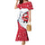 France Christmas Family Matching Mermaid Dress and Hawaiian Shirt with Santa Wine Glass Eiffel Tower and Holiday Icons Design - Wonder Print Shop